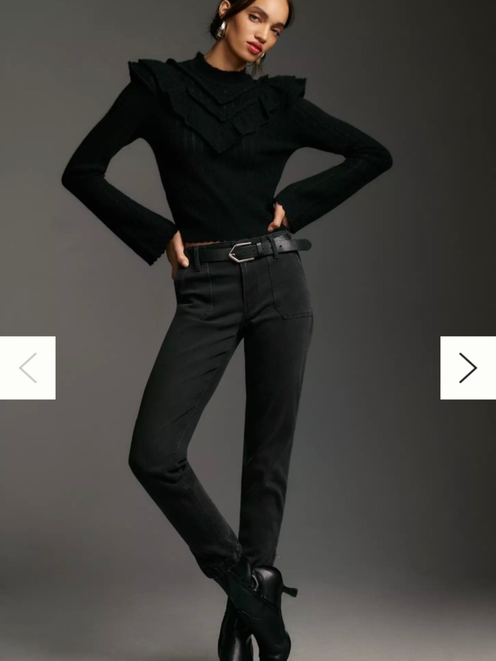 Anthropologie PAIGE Mayslie Mid-Rise Jogger Jeans Carbon Size 32 NWT